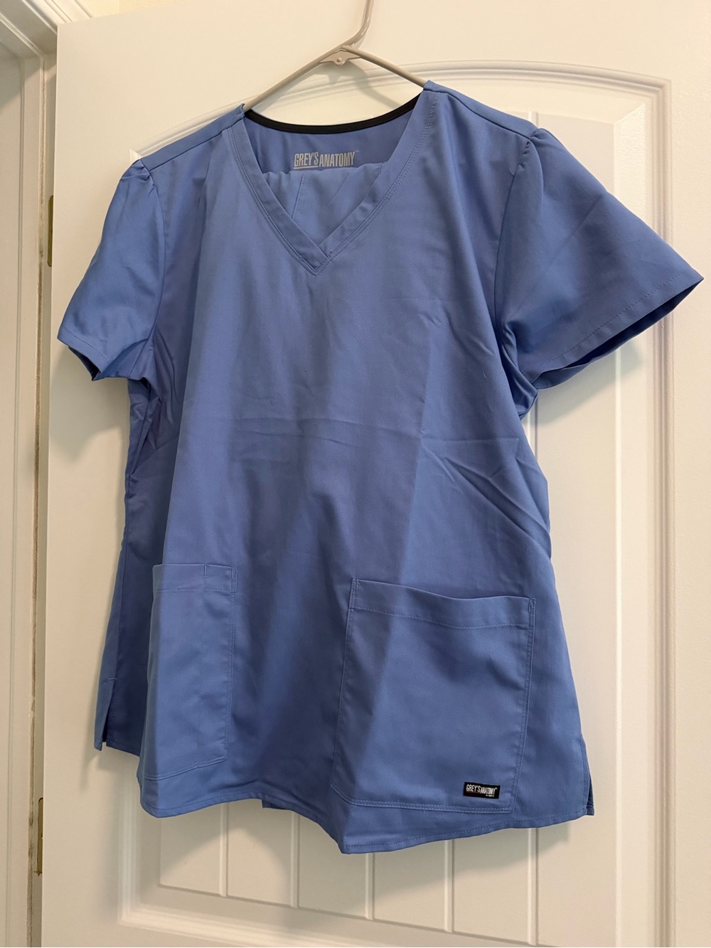 Grey's Anatomy Classic Periwinkle Blue Scrubs Set Top & Bottom